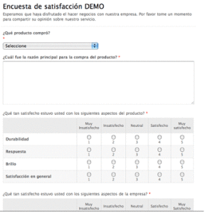 formulario de encuesta